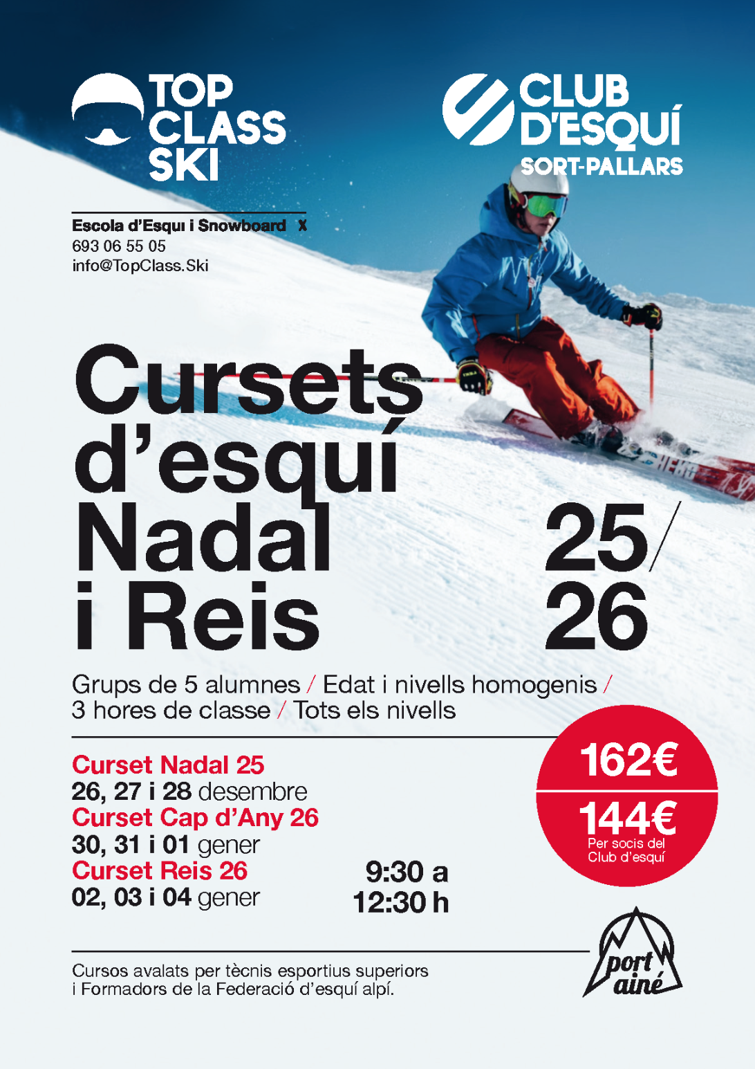 Cursets Nadal, Cap d'any i Reis 2025-2026